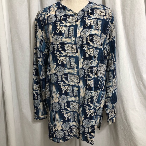 Ellements Button Up Silk Shirt - Picture 2 of 4